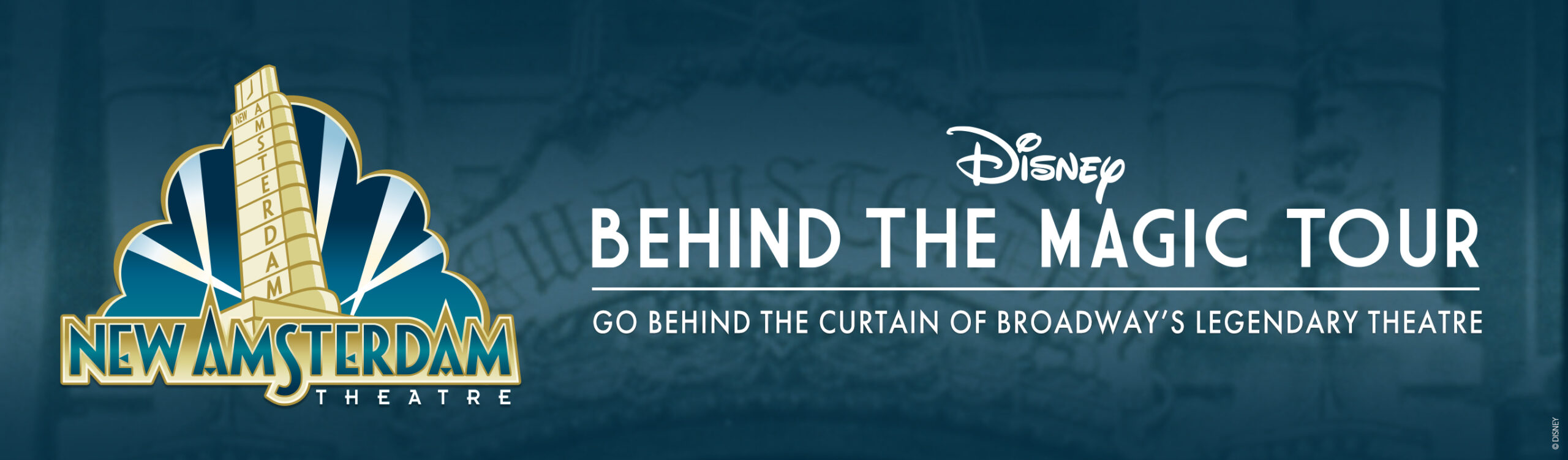Disney Behind The Magic Tour logo in green.